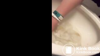 Public toilet lick - video 4
