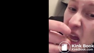 Public toilet lick - video 4