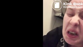 Public toilet lick - video 4
