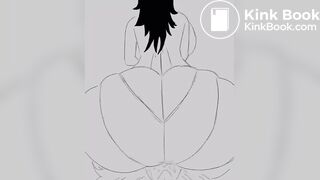 Big ass fart and shit on face animation