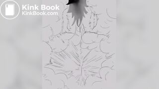 Big ass fart and shit on face animation