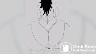 Big ass fart and shit on face animation