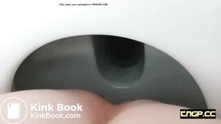 Nice back view toilet poo