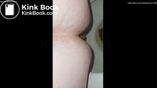 Bbw wife takes quick shit