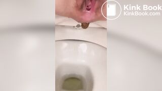 pooping in toilet - video 6