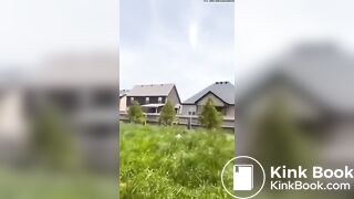 A shit in the backyard..