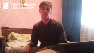 Hot Twink Pooping on His Bed