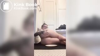 Hot alternative girl shitting