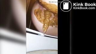 Shits a lot in toilet