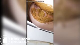 Shits a lot in toilet