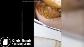 Shits a lot in toilet