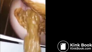 Shits a lot in toilet