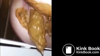 Shits a lot in toilet