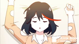 Animation/ Girl makes a big morning mess and teases