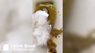 Hot blonde pooping part 2