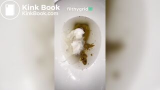 Hot blonde pooping part 2