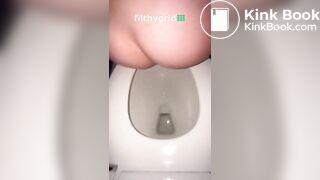 Hot blonde pooping part 2