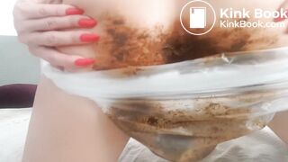 Big load and pussy rubbing in plastic pants