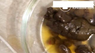 Hot girl shits in bowl - video 3