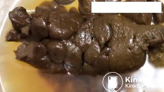 Hot girl shits in bowl - video 3