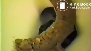 Vintage Woman Filmed Shitting Several Times