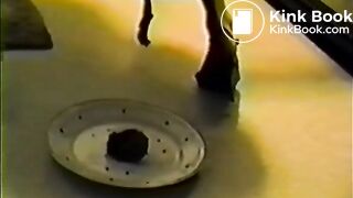 Vintage Woman Filmed Shitting Several Times