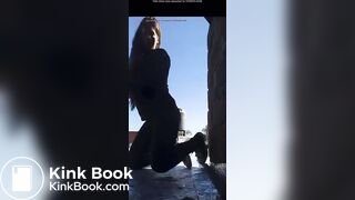 girl shitting outdoors - video 5
