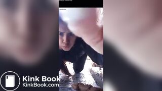 girl shitting outdoors - video 5