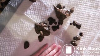 Girl has massive detailed shits