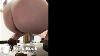 BBW takes fat shit on floor
