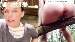 Cute milf shits in the forest (Collage Edit)