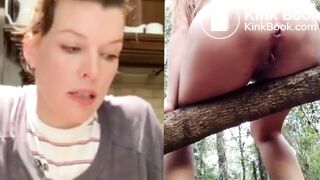 Cute milf shits in the forest (Collage Edit)