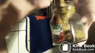 A poo in a jar..