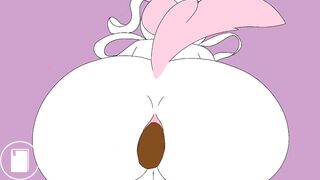 Sylveon using the toilet