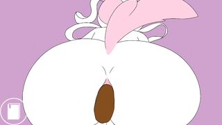 Sylveon using the toilet