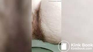 FTM Amateur Makes Juicy Bubbles With Hairy Asshole