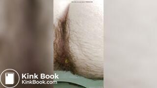 FTM Amateur Makes Juicy Bubbles With Hairy Asshole