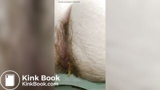 FTM Amateur Makes Juicy Bubbles With Hairy Asshole