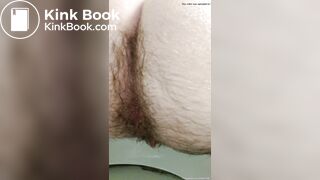 FTM Amateur Makes Juicy Bubbles With Hairy Asshole