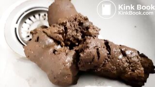 shit and pee in the sink - video 2