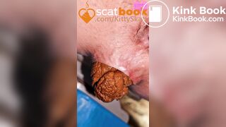 three thick nasty toilet POV shits on festival