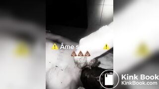 French domina shit on slave