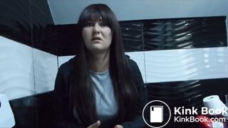 Woman having explosive diarrhea