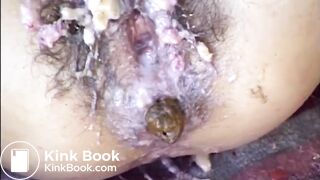 Vomit covered loose cunt shits