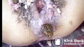 Vomit covered loose cunt shits