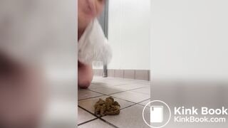 Scat Girl making public mess