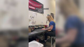 Girl shits herself to get out of work