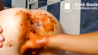 Hardcore anal scat fisting