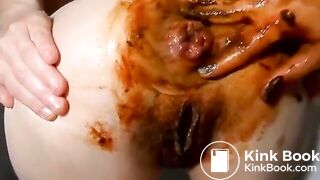 Hardcore anal scat fisting