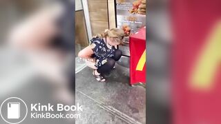 Bitch karen piss and shit by mcdonalds Uncensored